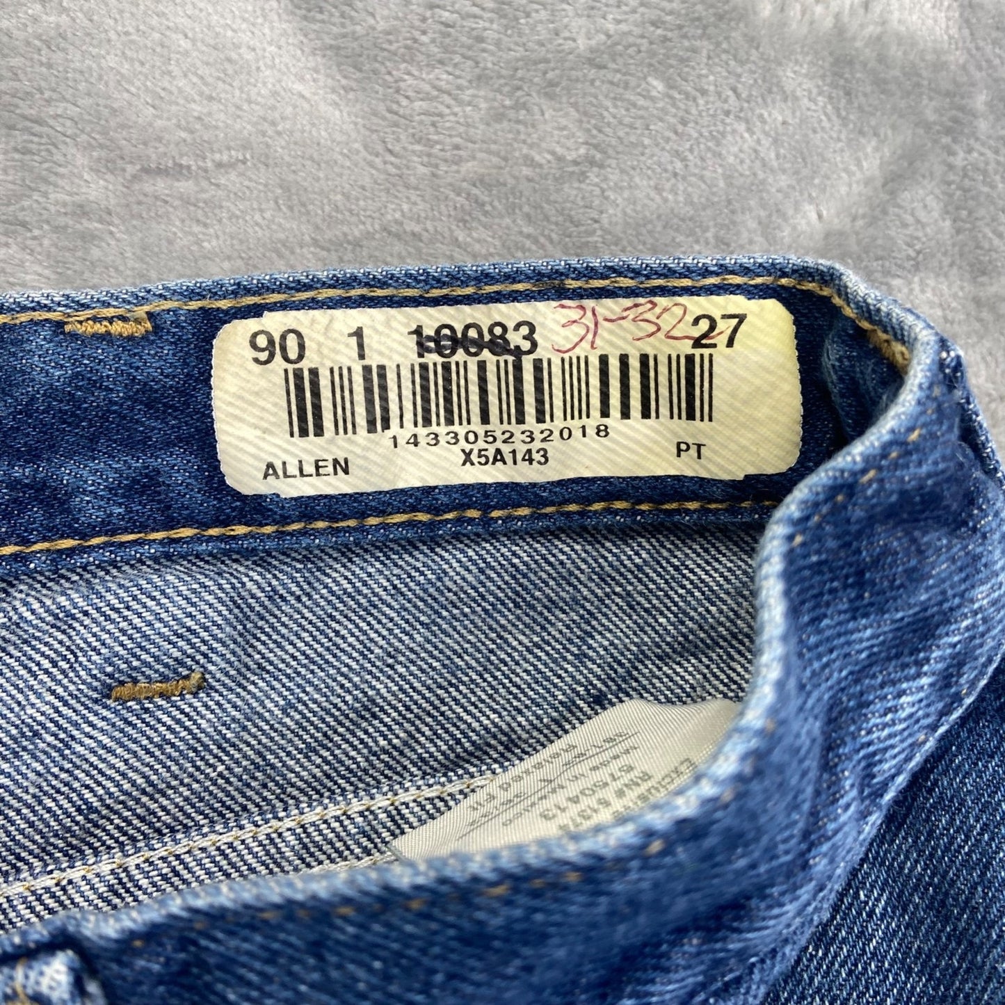 Carhartt Men's Relaxed Fit Straight Jeans Size 36x32 Blue Denim