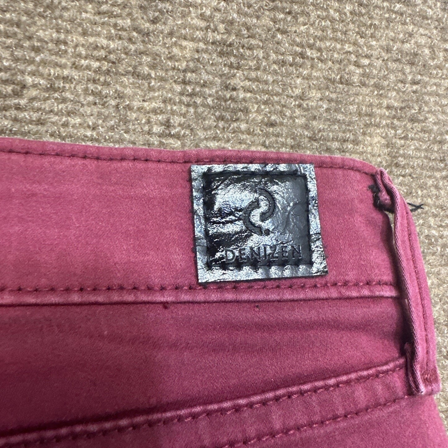 Denizen Levi's Jegging Womens Jeans Size 5 - 27W Burgundy Red Denim