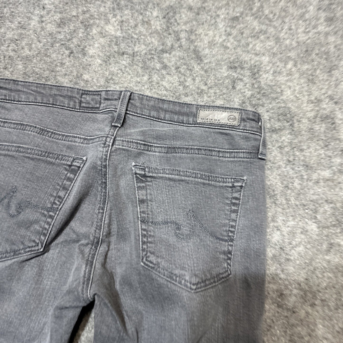 AG Adriano Goldschmied The Stevie Ankle Women’s Straight Leg Jeans Size 26R Gray