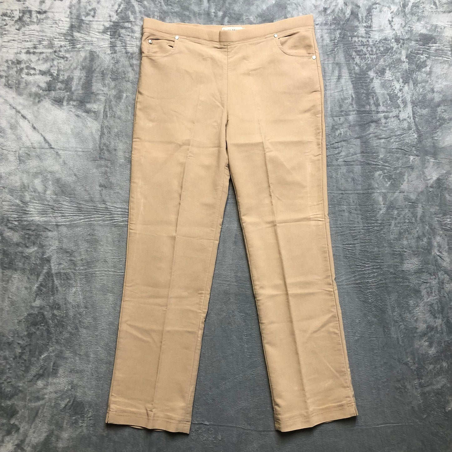 Pierre Marie Women's Stretch Dress Pants Straight Sz 2XL Beige