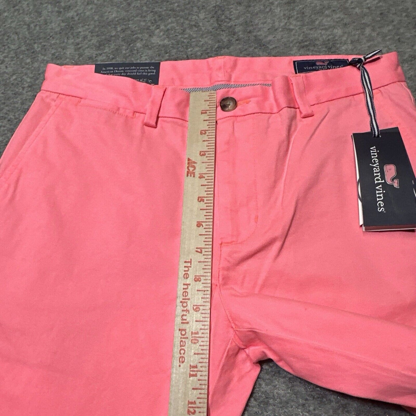 New Vineyard Vines Breaker Pant Men's Size 30x30 Pink Papaya Passion Chinos
