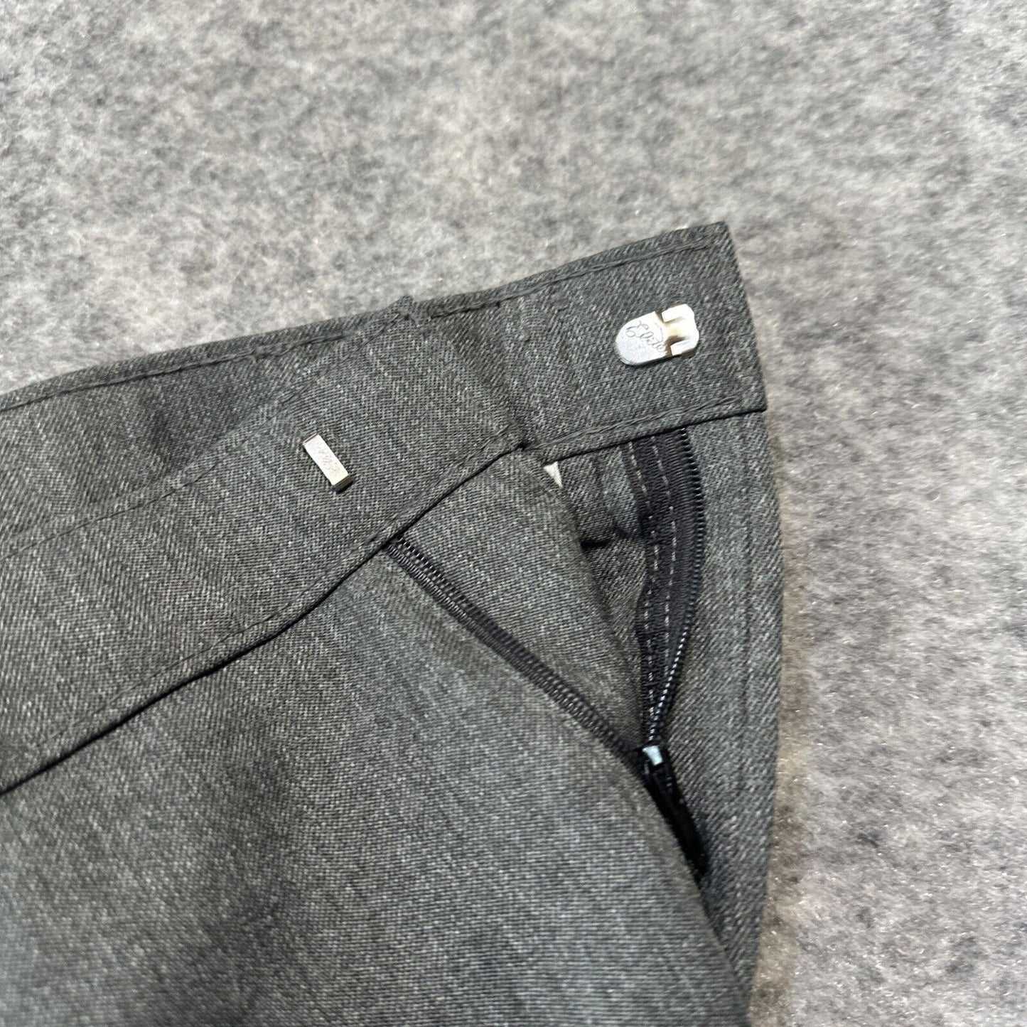 Vintage Levi's Action Slacks Men's Dress Pants Size 38x31 Gray Snap Pants