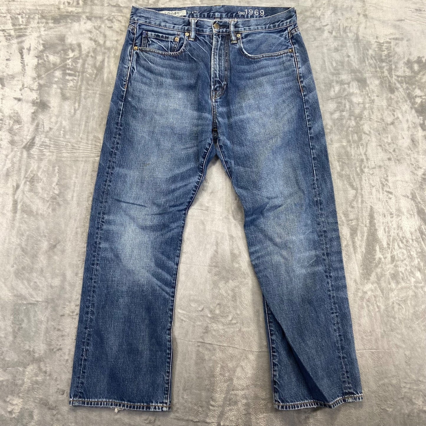 Gap Men's Loose Straight Jeans 31x30 Blue Denim