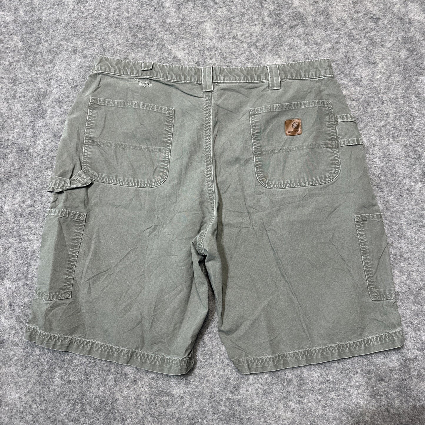 Carhartt Men's Cargo Shorts Size 40 Green Cargo Work Shorts