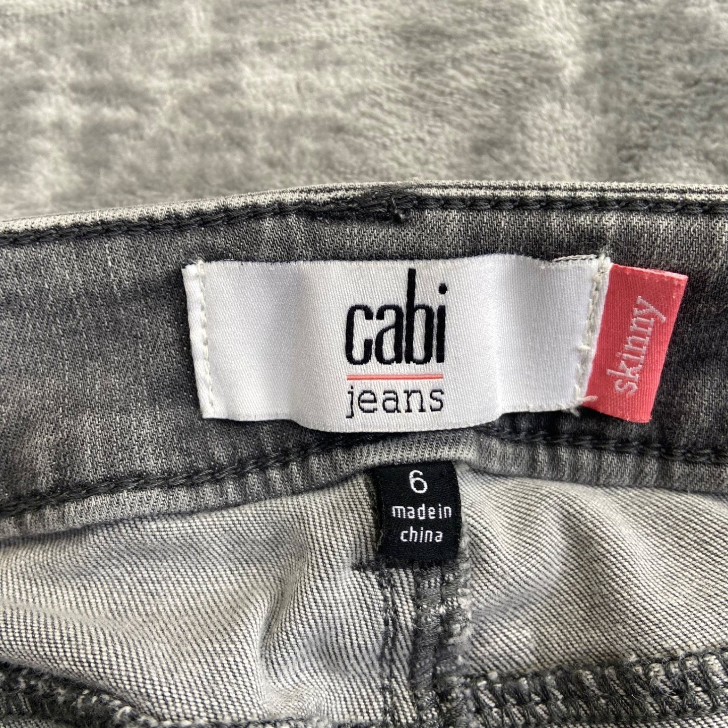 Cabi Skinny Jeans Women's Size 6 Gray Mid Rise