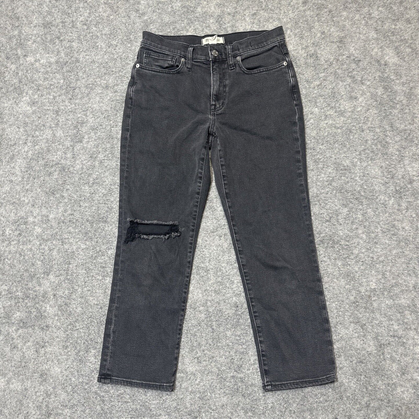 Madewell The Girl Jean Women's Distressed Straight Jeans Size 25P
