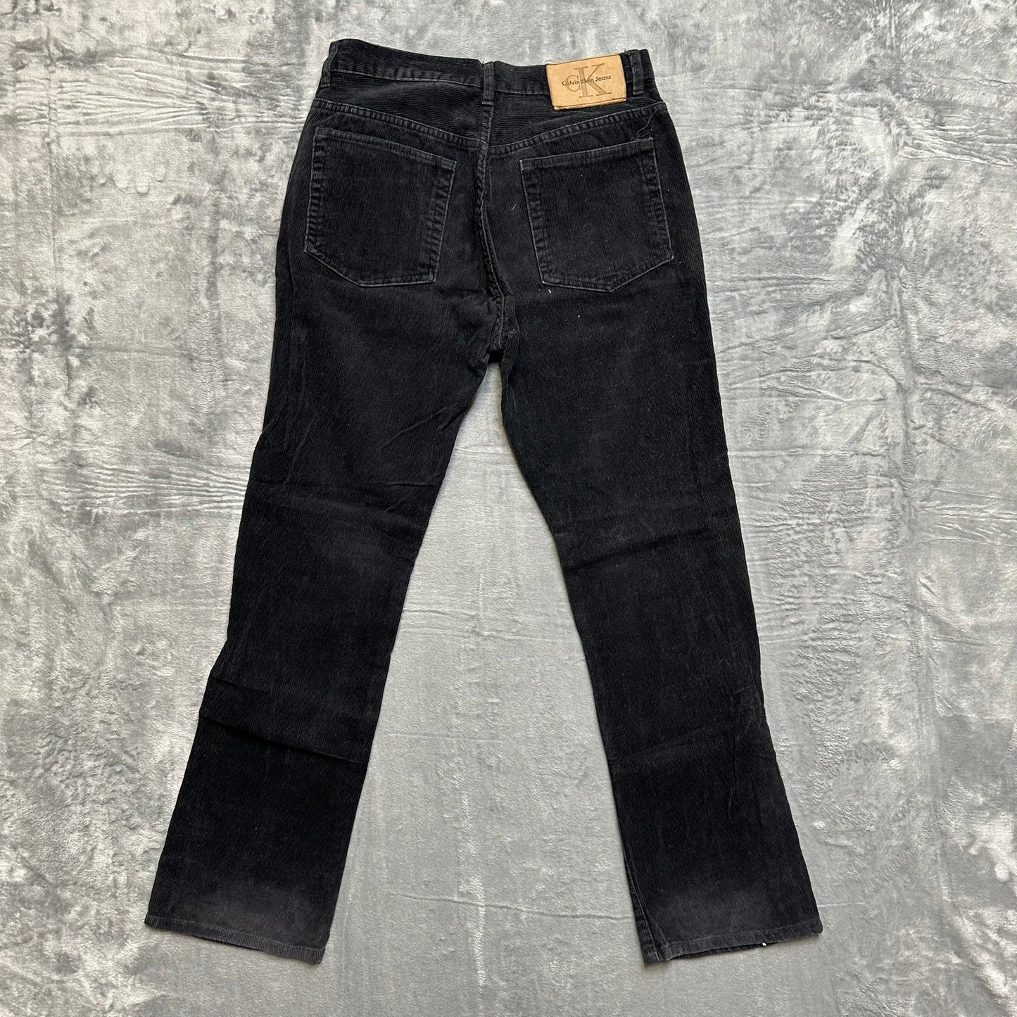 Calvin Klein Straight Leg Corduroy Pants Women's Size 9 Black
