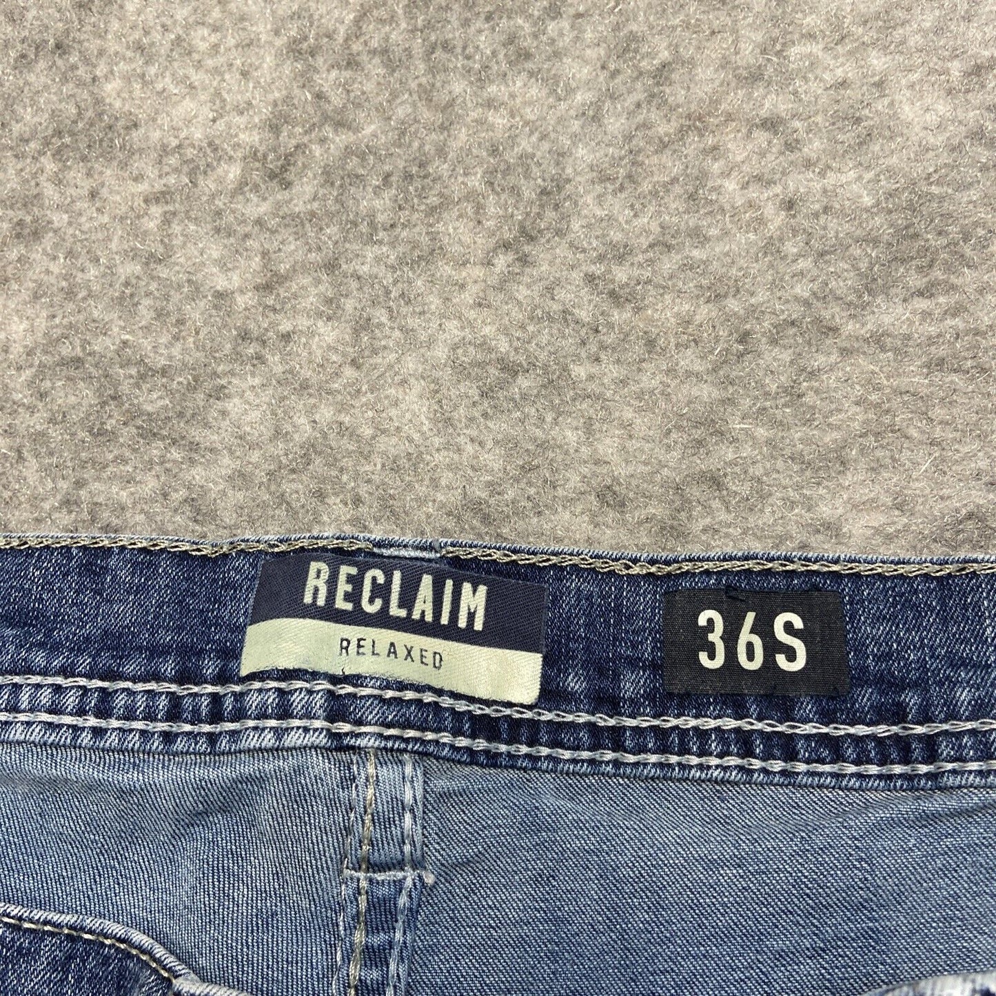 Reclaim Relaxed Jeans Men's Size 36S Blue Denim