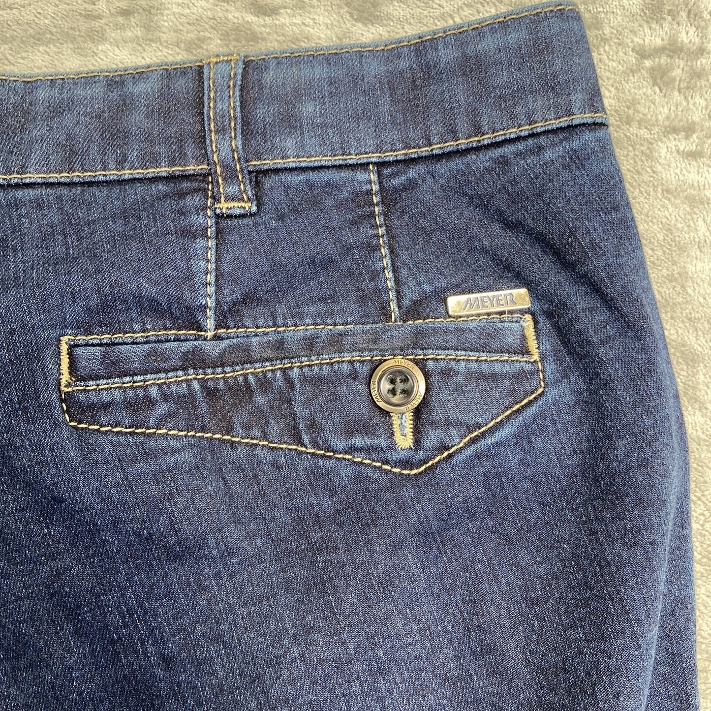 Meyer Modern Comfort Straight Jeans Men's Size 36x30 Dark Blue
