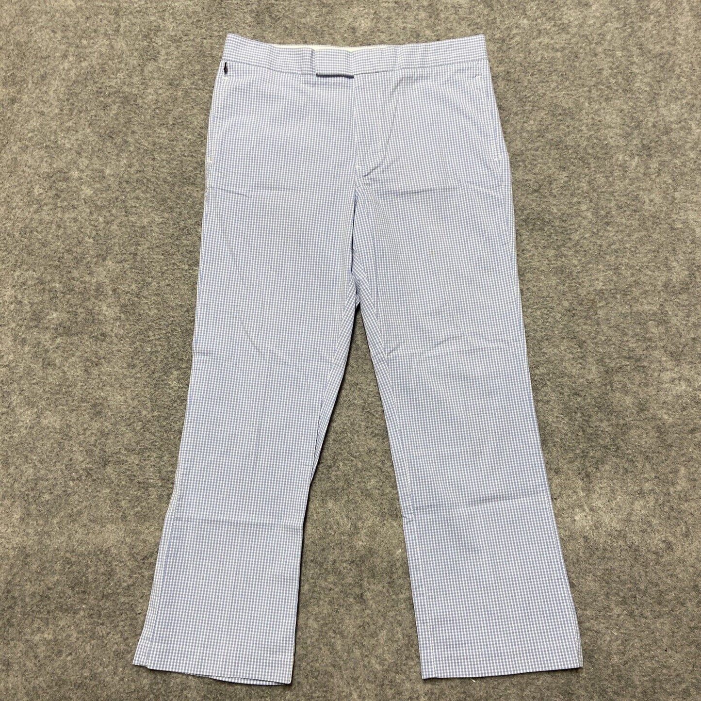 Polo Jeans Co. Ralph Lauren Pants Women's Size 10 Blue Gingham Checkered Plaid