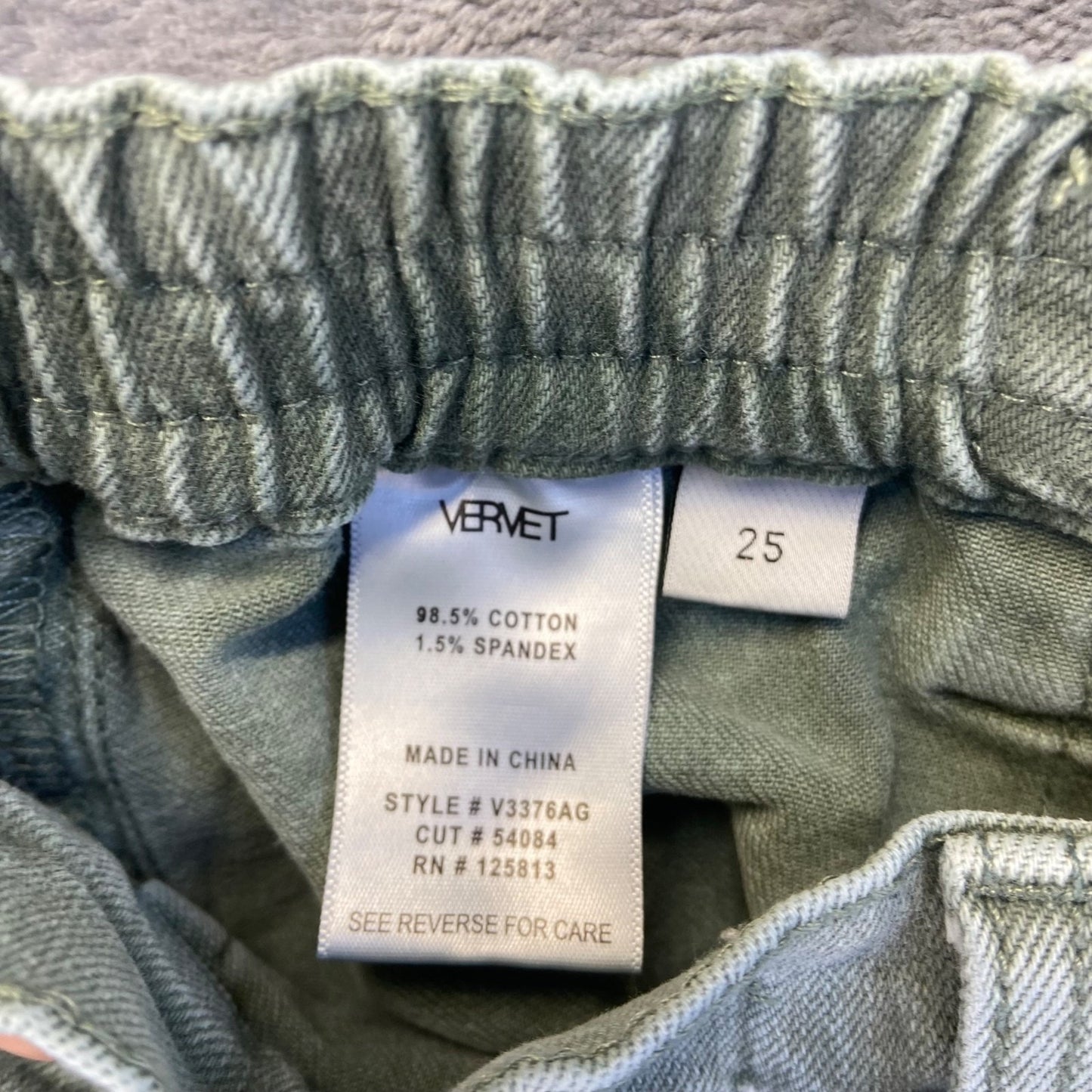 Vervet Women's Cargo Straight Pants Size 25 Green Pants