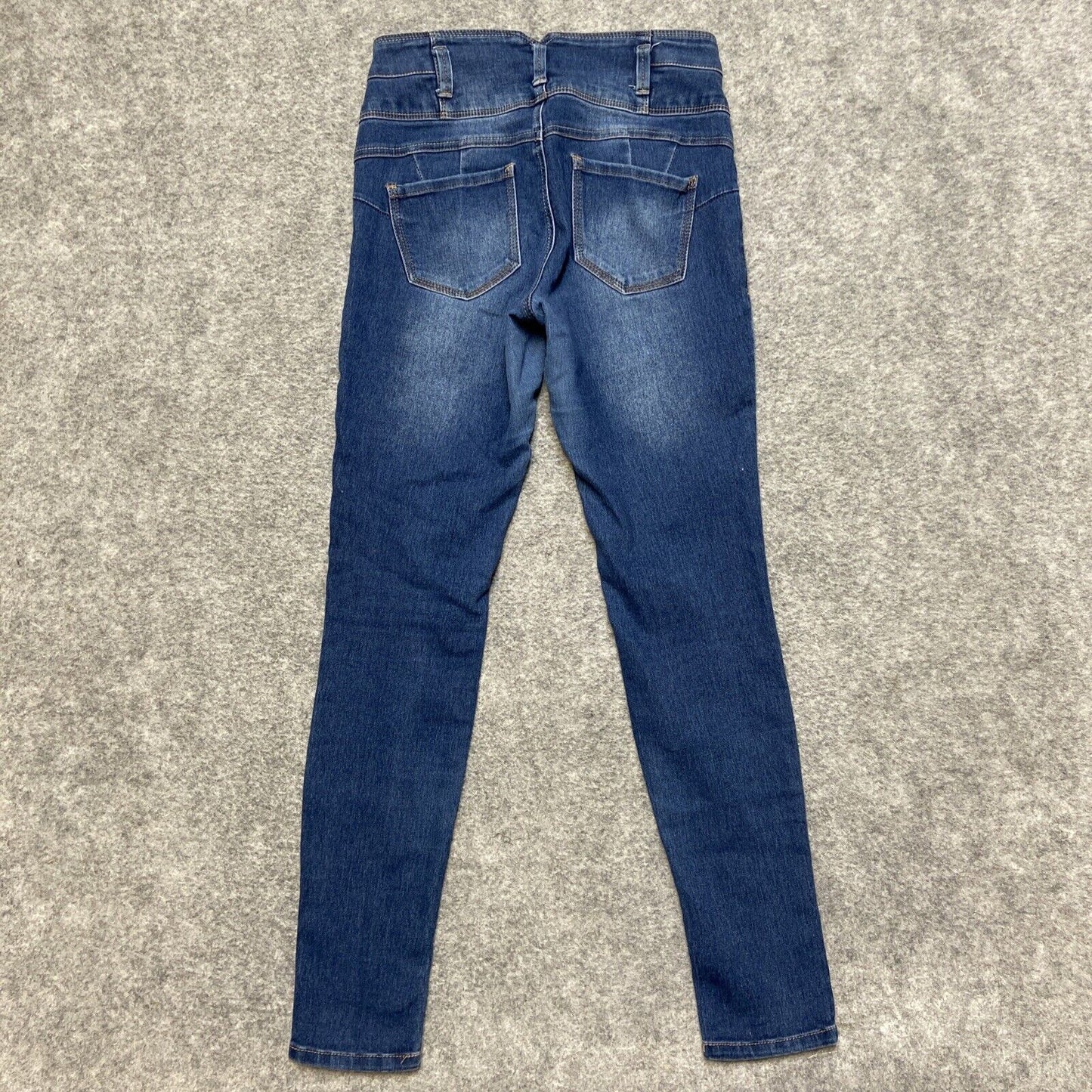 Astor Denim Distressed Skinny Jeans Women's Size 7 Dark Blue Faded Denim