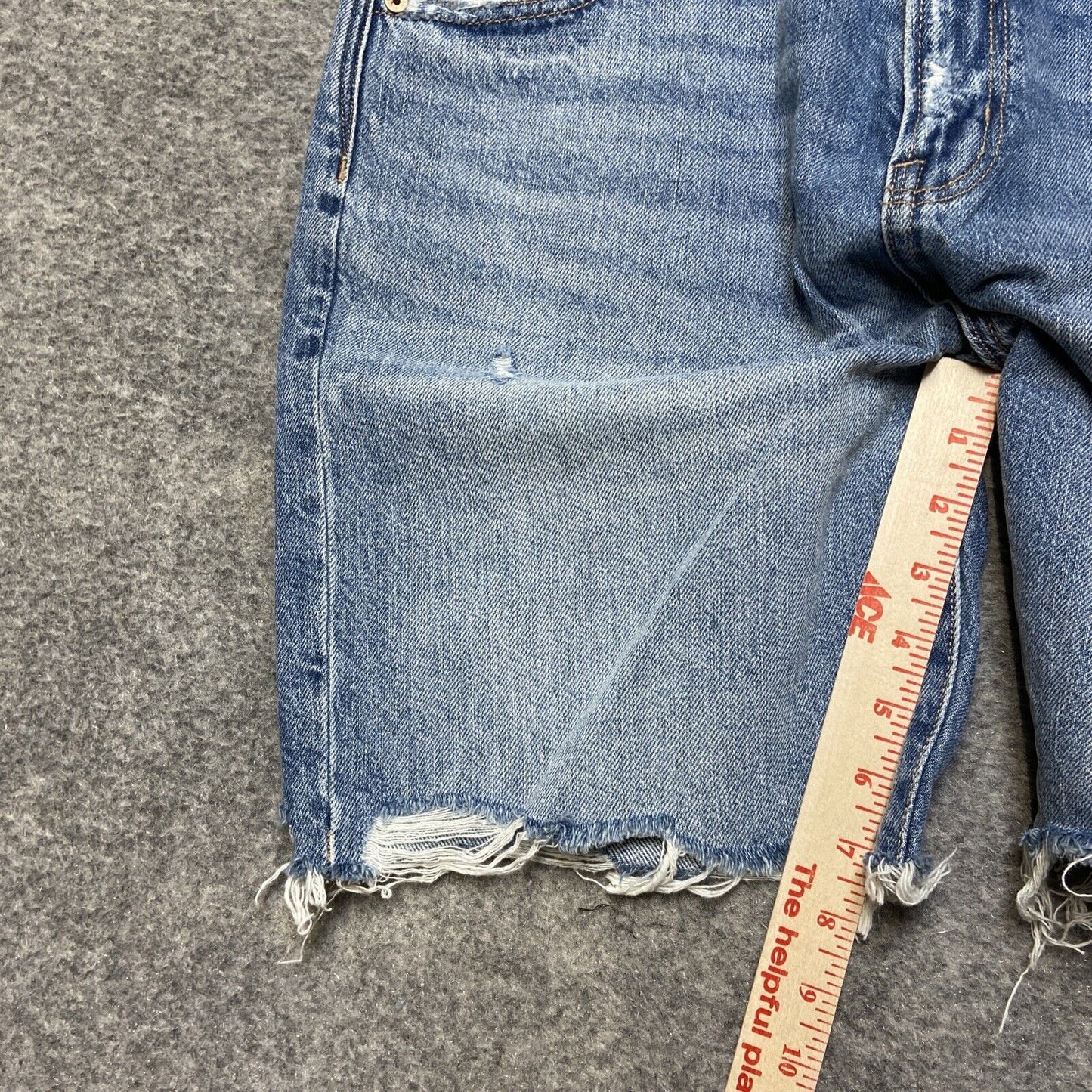 American Eagle Skater Short Women's Size 14 Blue Light Wash Denim