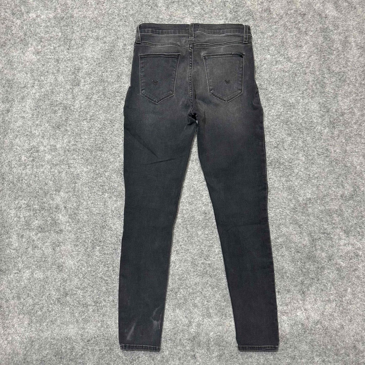 Hudson Natalie Midrise Super Skinny Women's Ankle Jeans Size 26 Black Dark Wash