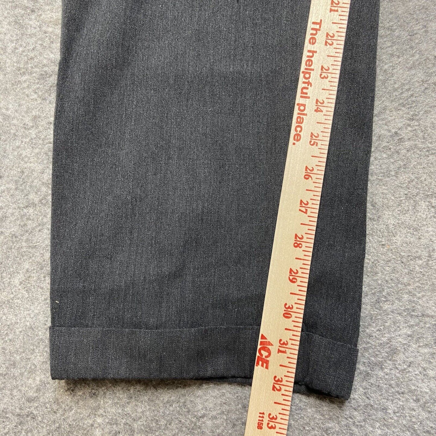 Linea Uomo Pleated Dress Pants Men's Size 40x34 Dark Gray Pants