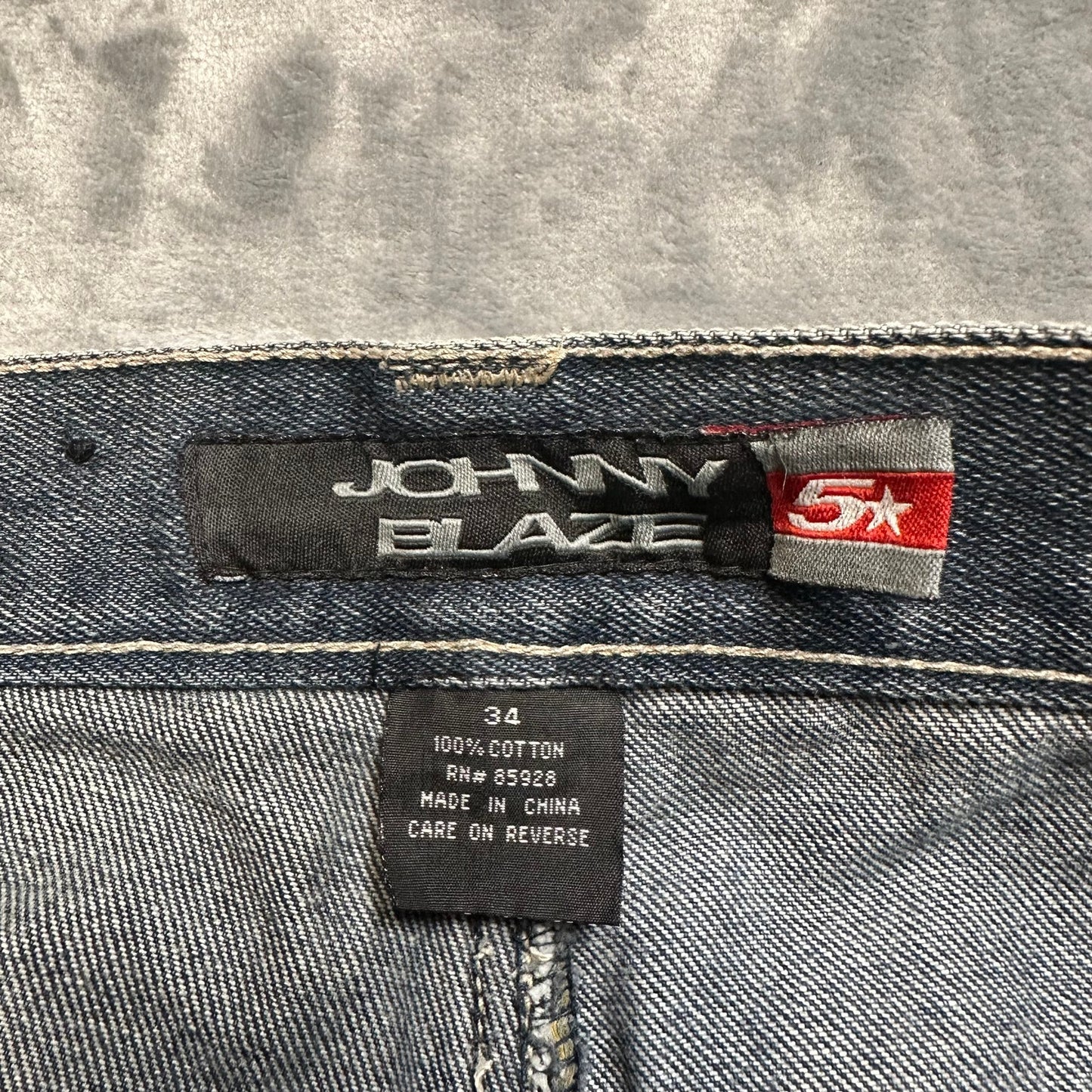 draft: Johnny Blaze Bootcut Jeans Men's Size 34 Blue Denim