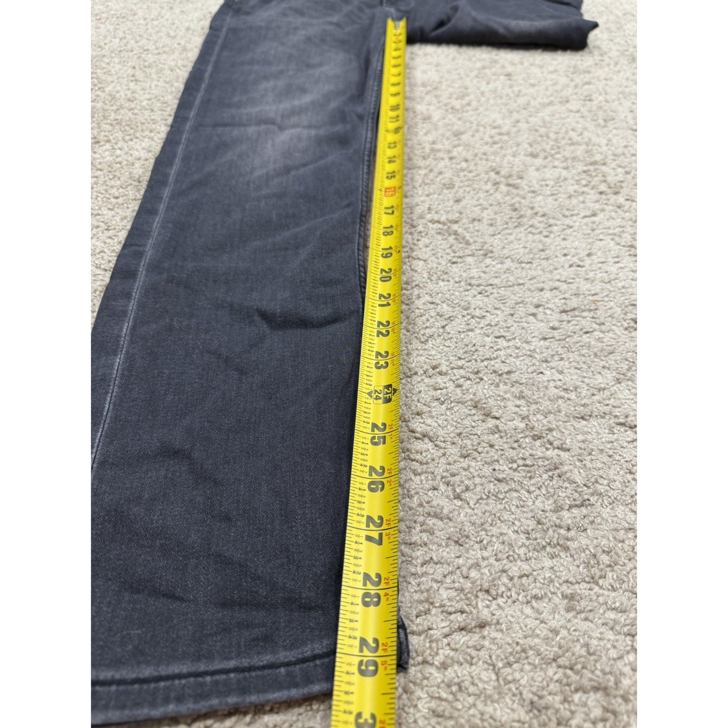 Redtape Men's Black Denim Jeans Skinny Flow+ Sport Fit Size 32x31