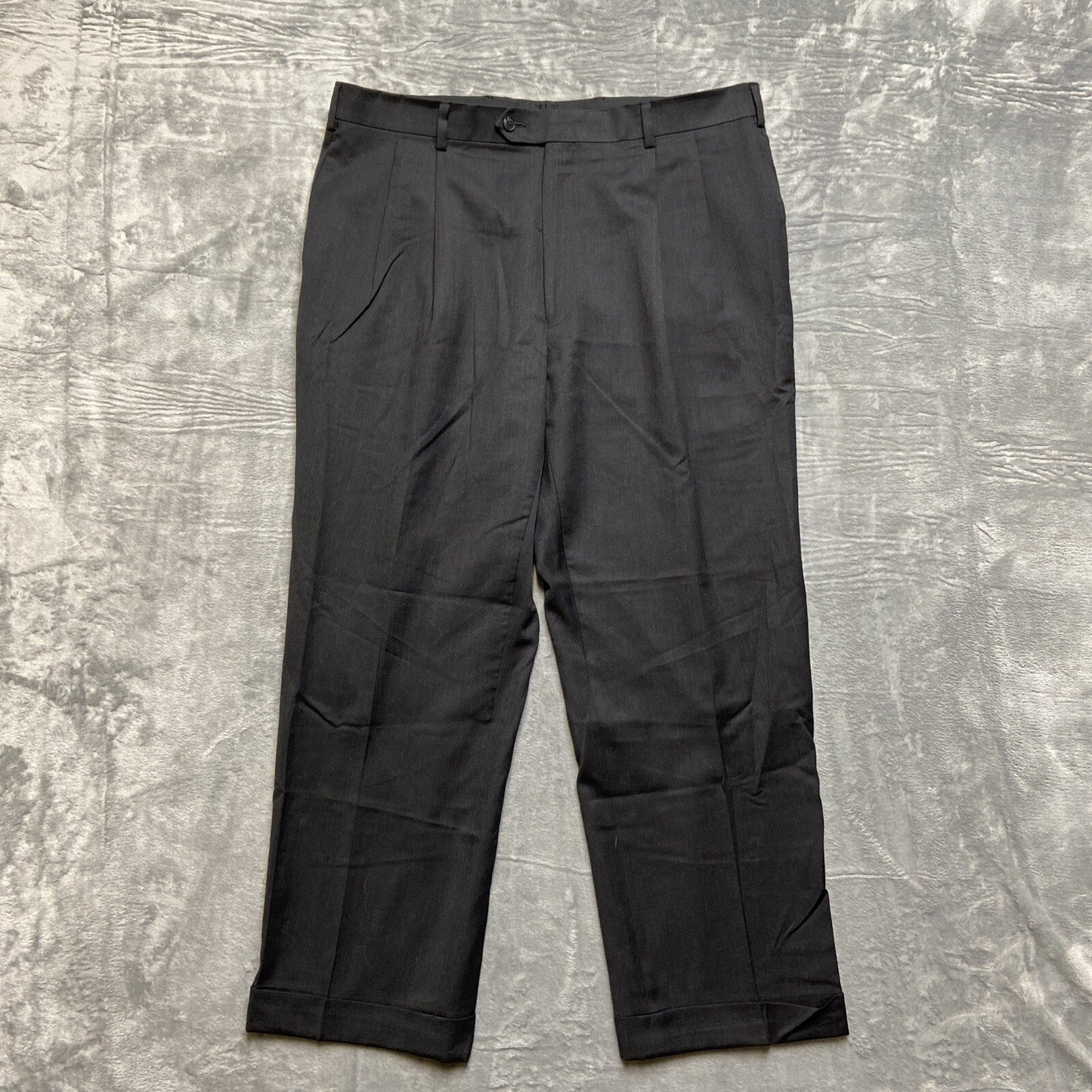 Jos. A. Bank Travelers Collection Pleated Dress Pants Men's Size 38x30 Black