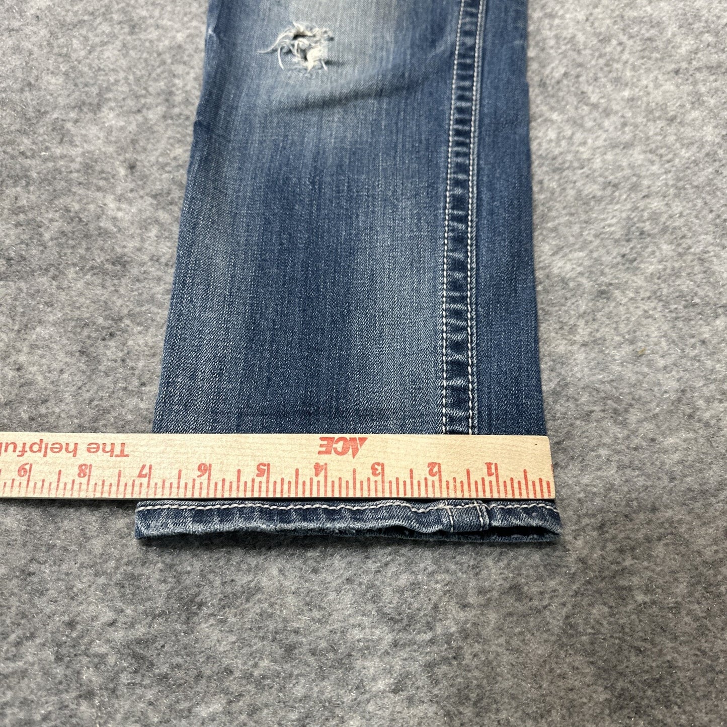 Miss Me Boyfriend Distressed Jeans Women's Size 27 Blue Medium Wash Denim