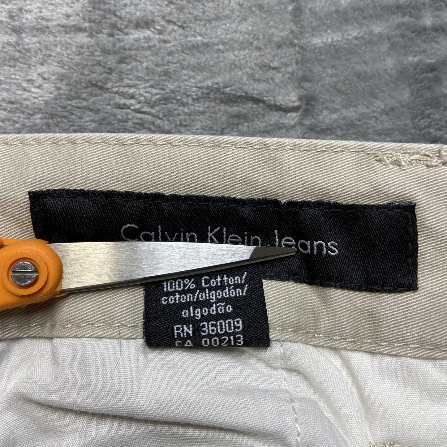 Calvin Klein Straight Chino Pants Men's Size 34 White Pants