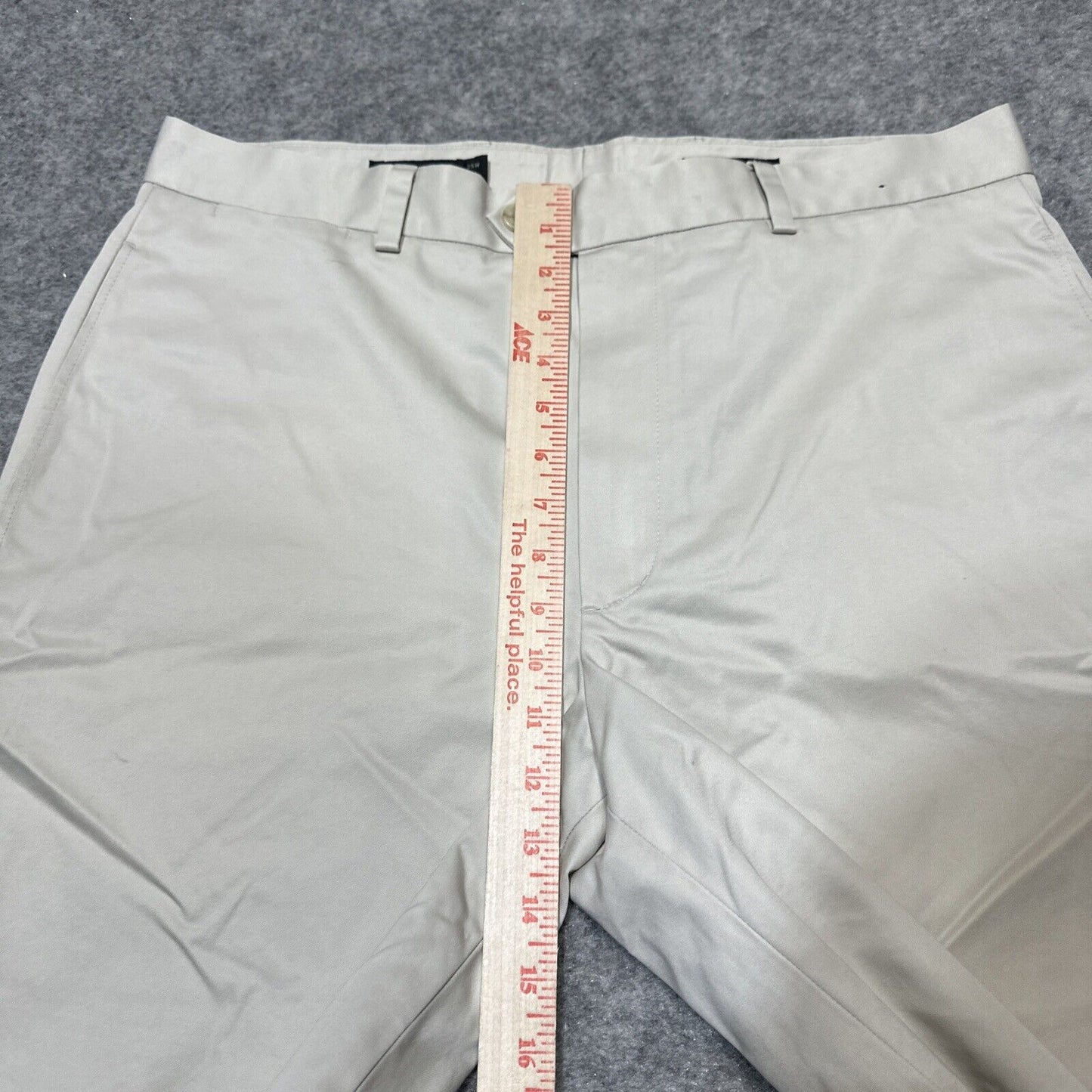 John W. Nordstrom Men's Straight Dress Pants Size 35x32 Beige Light Wash Pants