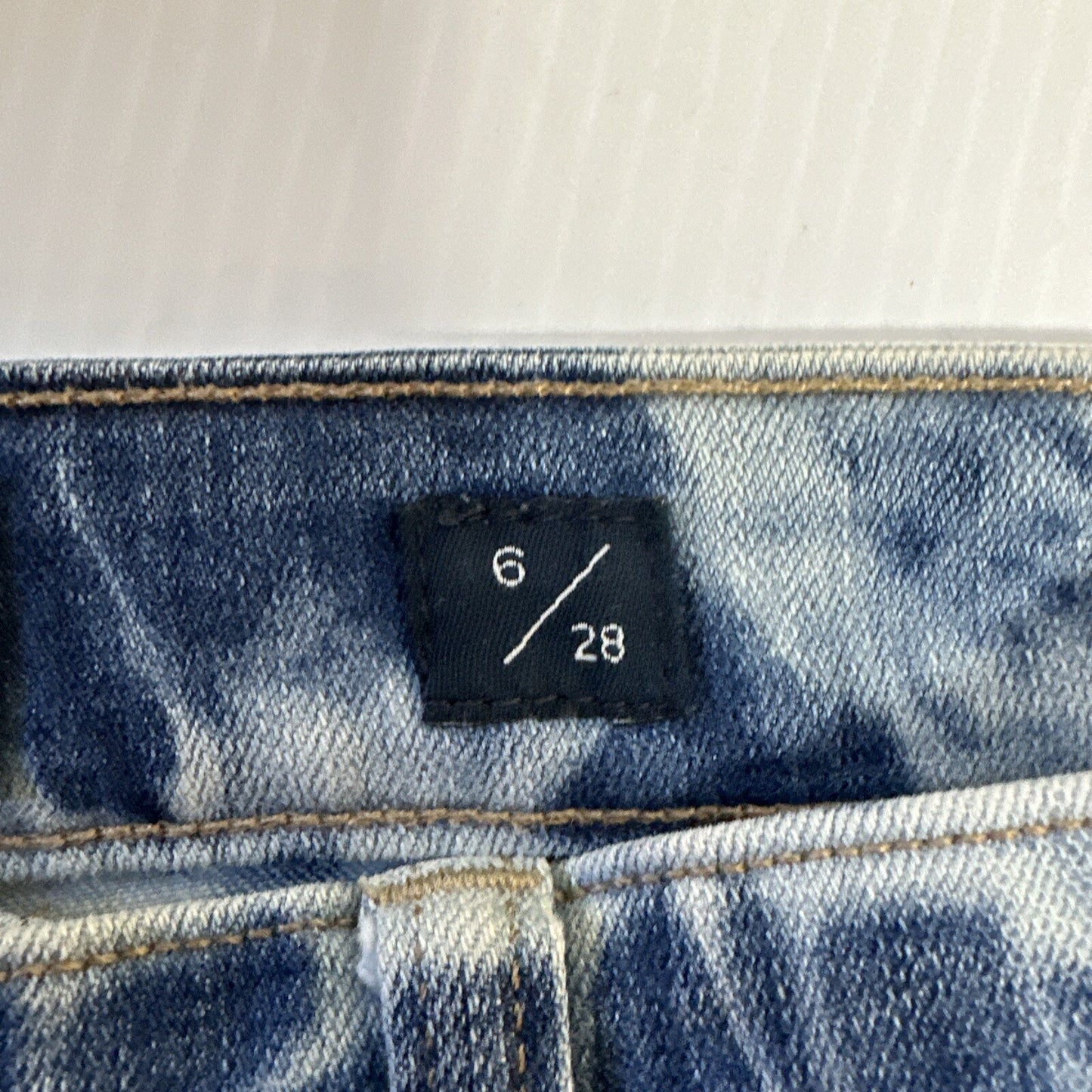 Lucky Brand Jeans Womens 6/28 Ava Skinny Mid Rise Light Wash Stretch Blue Denim