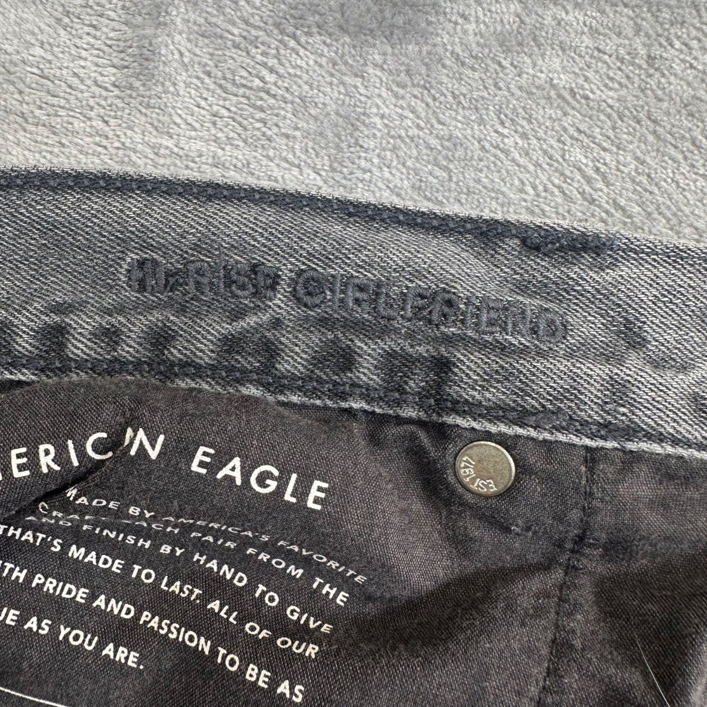 American Eagle Women's Skinny Jeans Size 14 Long Gray