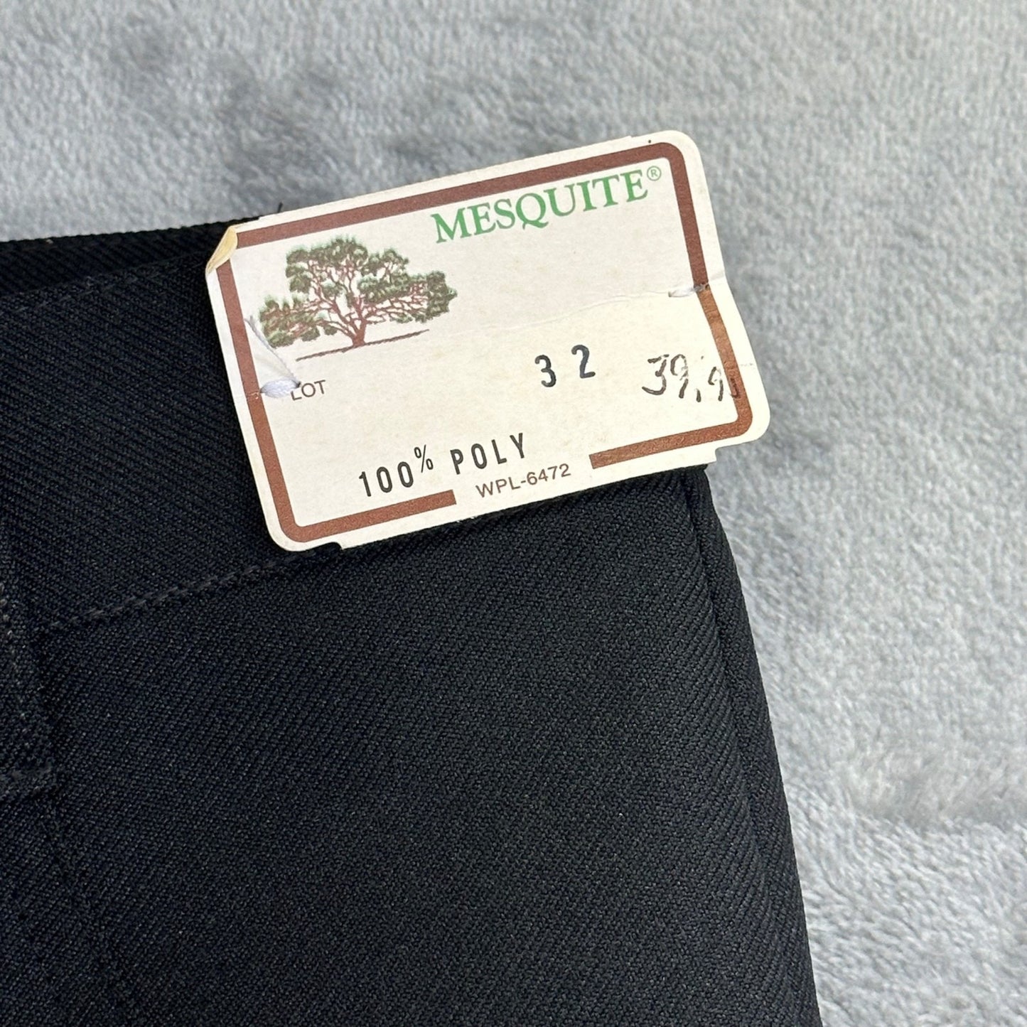 Vintage New Mesquite Women's Flared Western Show Pants Size 32 Black