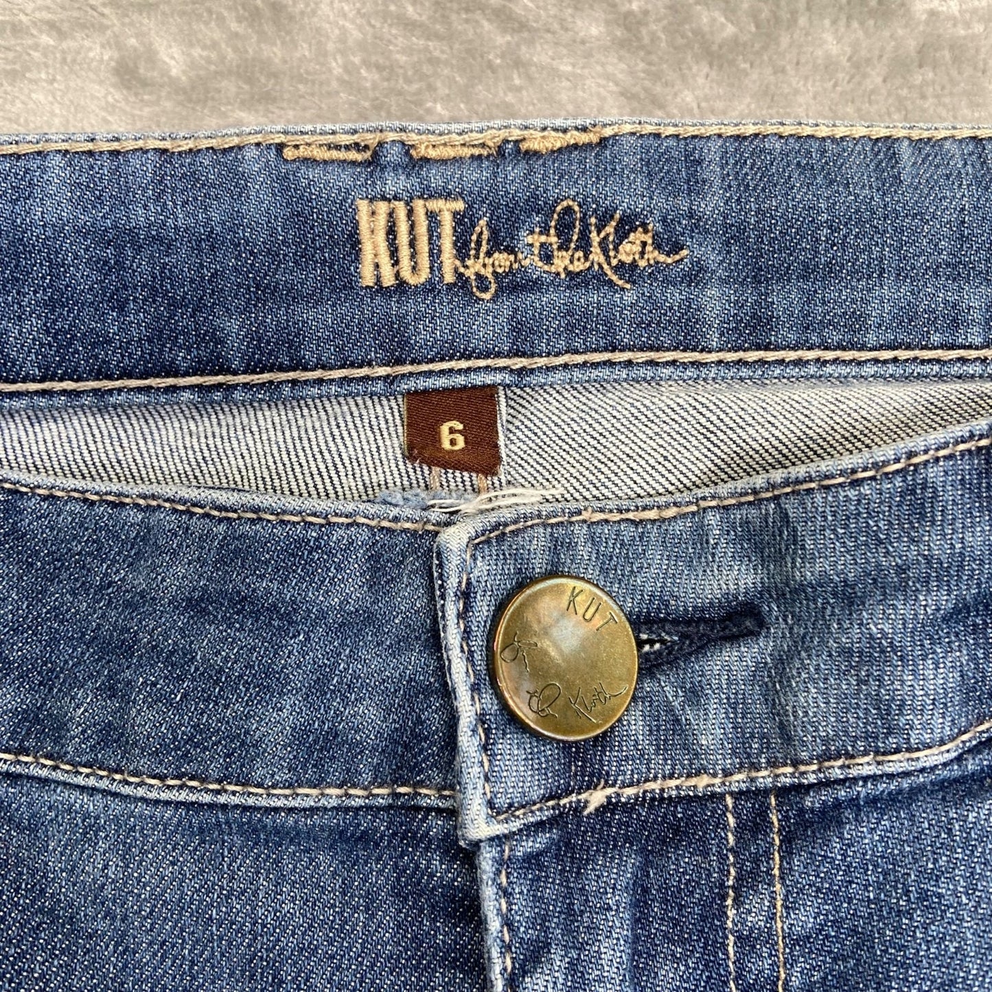 KUT From The Kloth Skinny Jeans Women's Size 6 Blue Denim Casual