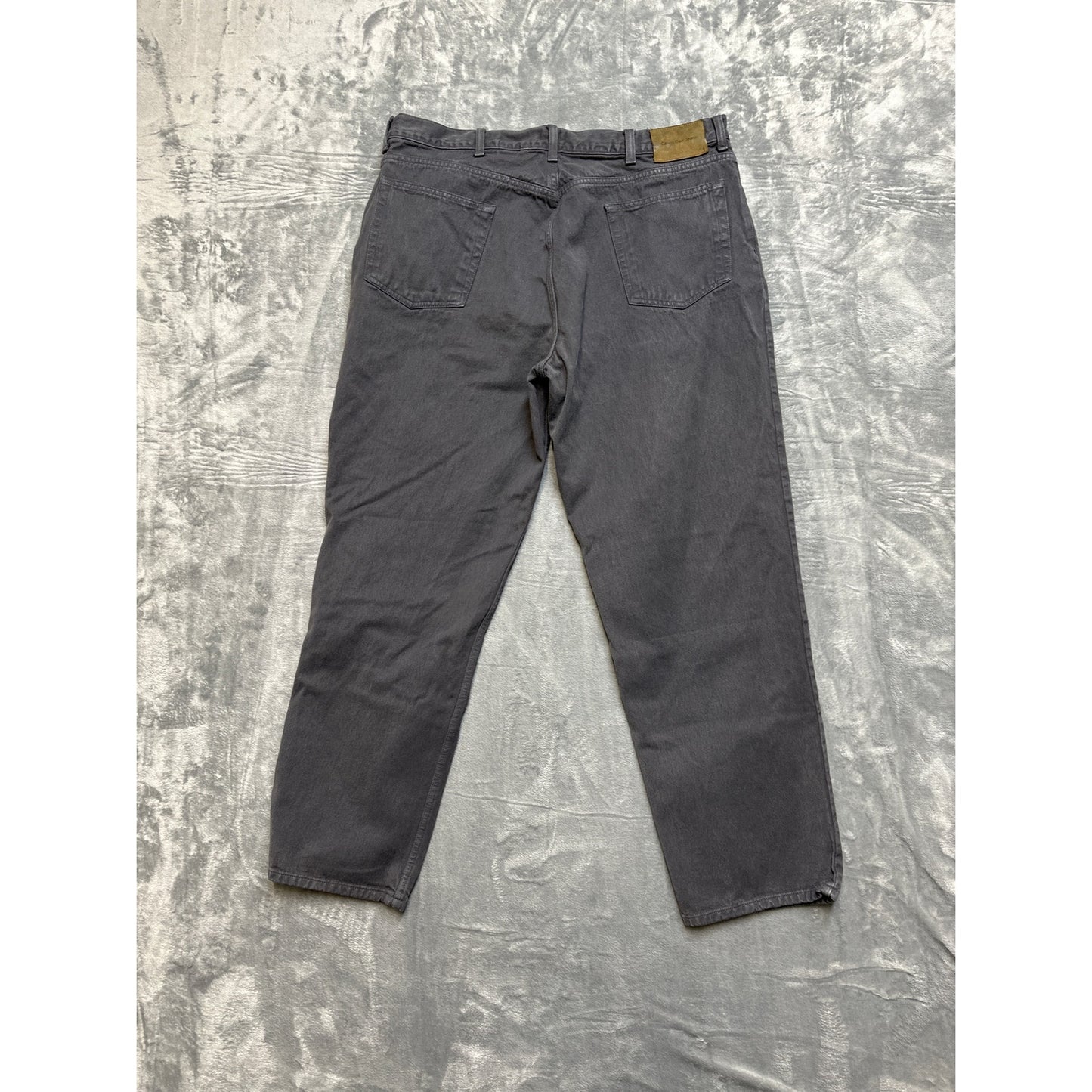 Calvin Klein Jeans Straight Jeans Men's Size 40x32 Black Denim