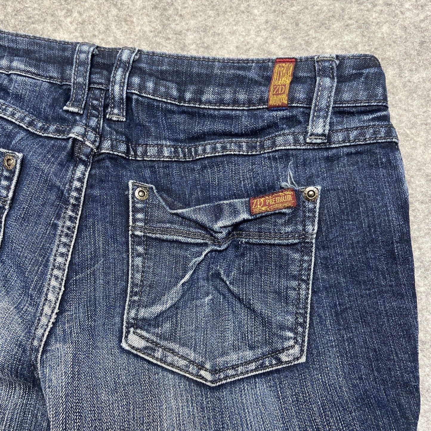 Zana Di Premium Skinny Jeans Women's Size 9 Dark Wash Faded Denim