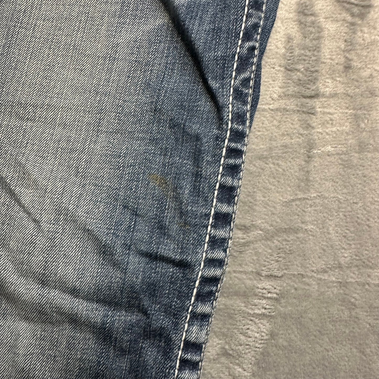 Vintage Big Star Straight Jeans Women's Size 27 Blue Denim *stain in picture*