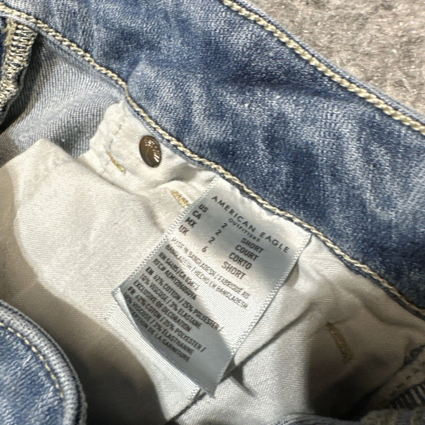 American Eagle Next Level Stretch Women's Skinny Jeans Size 2 Blue Light Wash