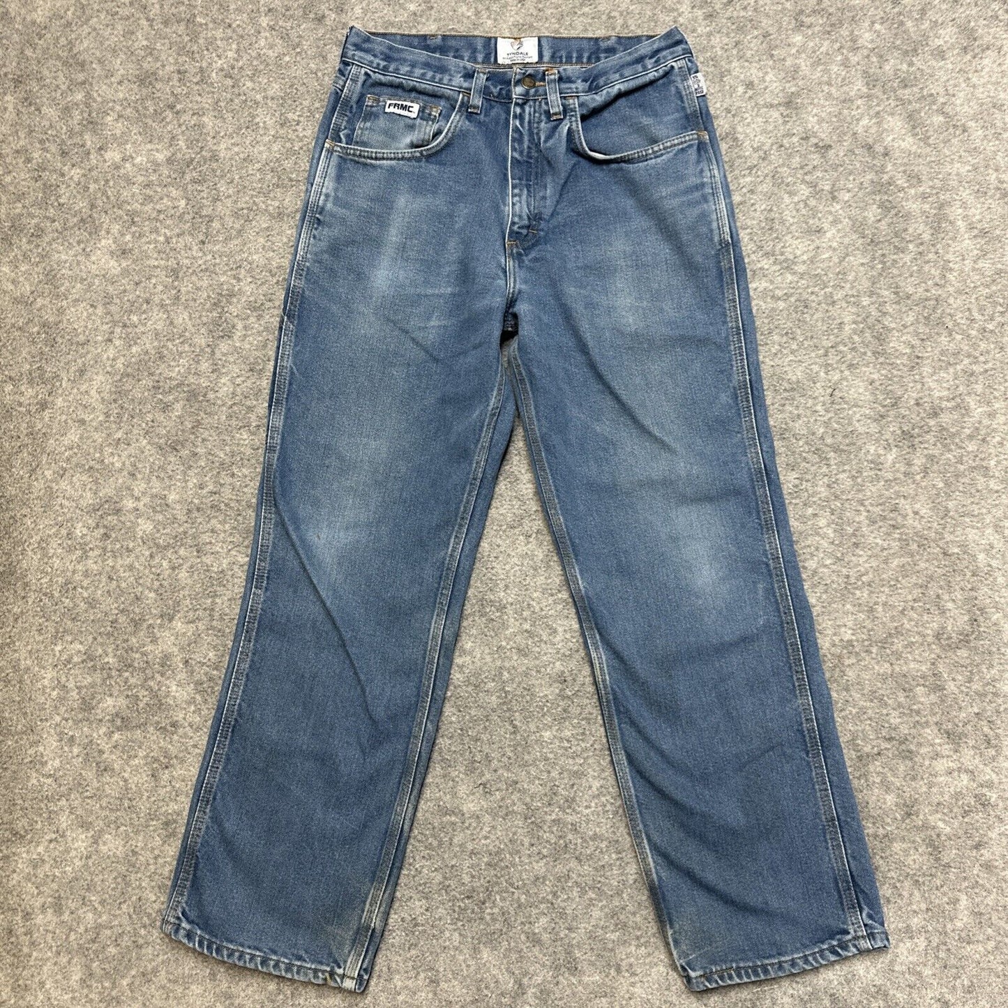 Tyndale FR Straight Jeans Men's Size 32x30 Blue Medium Wash Denim