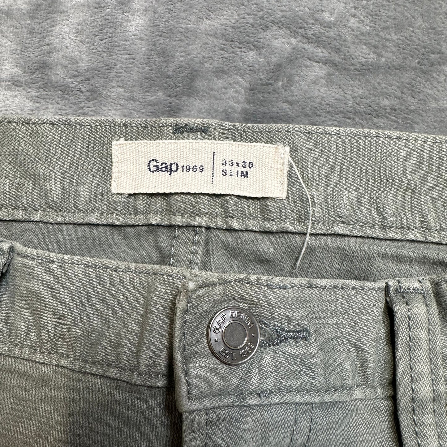 Gap Straight Jeans Men's Size 33x30 Gray