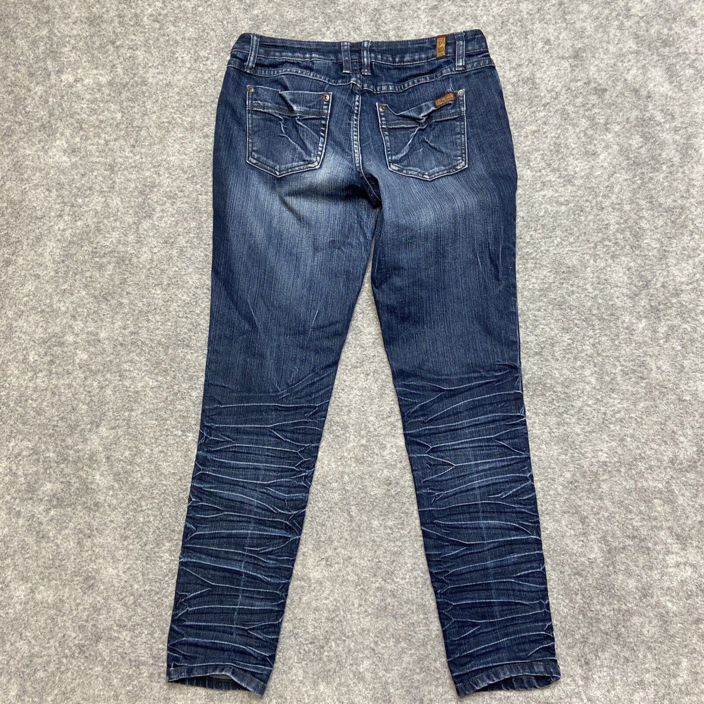 Zana Di Premium Skinny Jeans Women's Size 9 Dark Wash Faded Denim