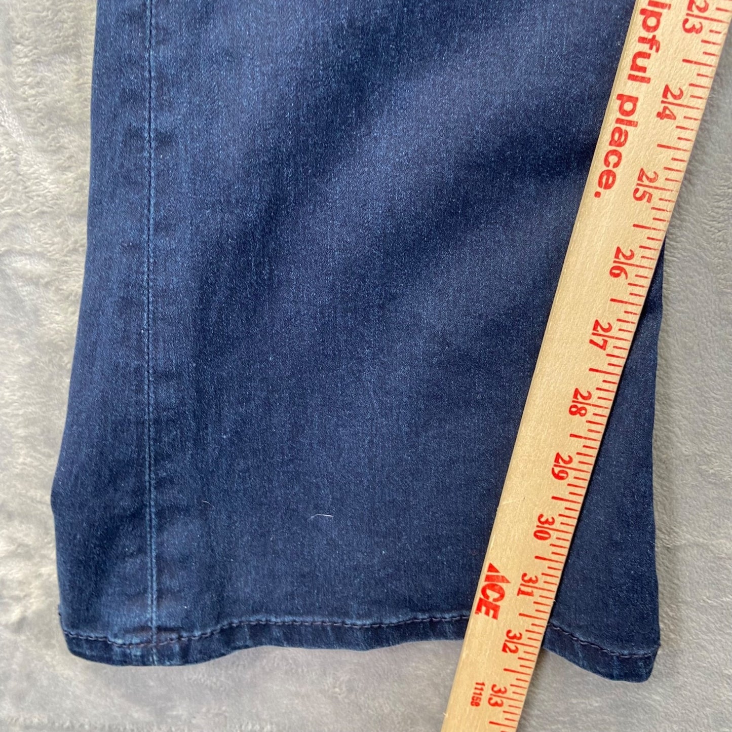 Seven7 Women's Rocker Slim Flare Jeans Size 14 Dark Wash
