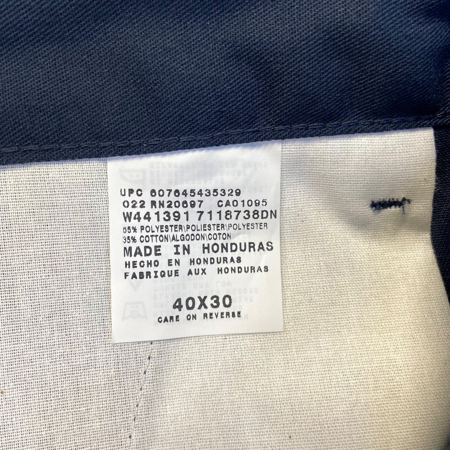 Dickies Men's Work Pants Straight 40x30 Navy