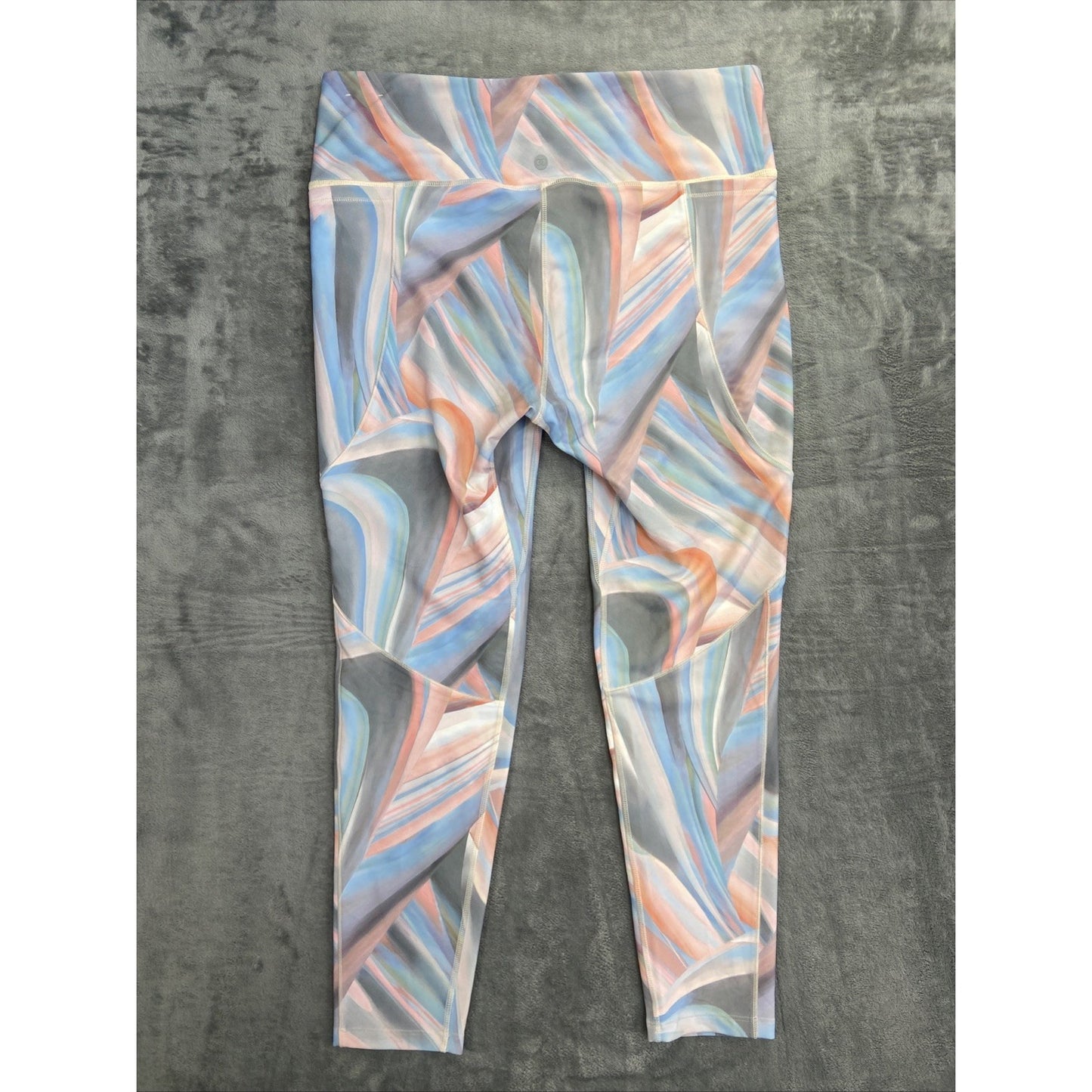 Calia Yoga Leggings Women's Size L Pastel Pink Multicolor Yoga Pants