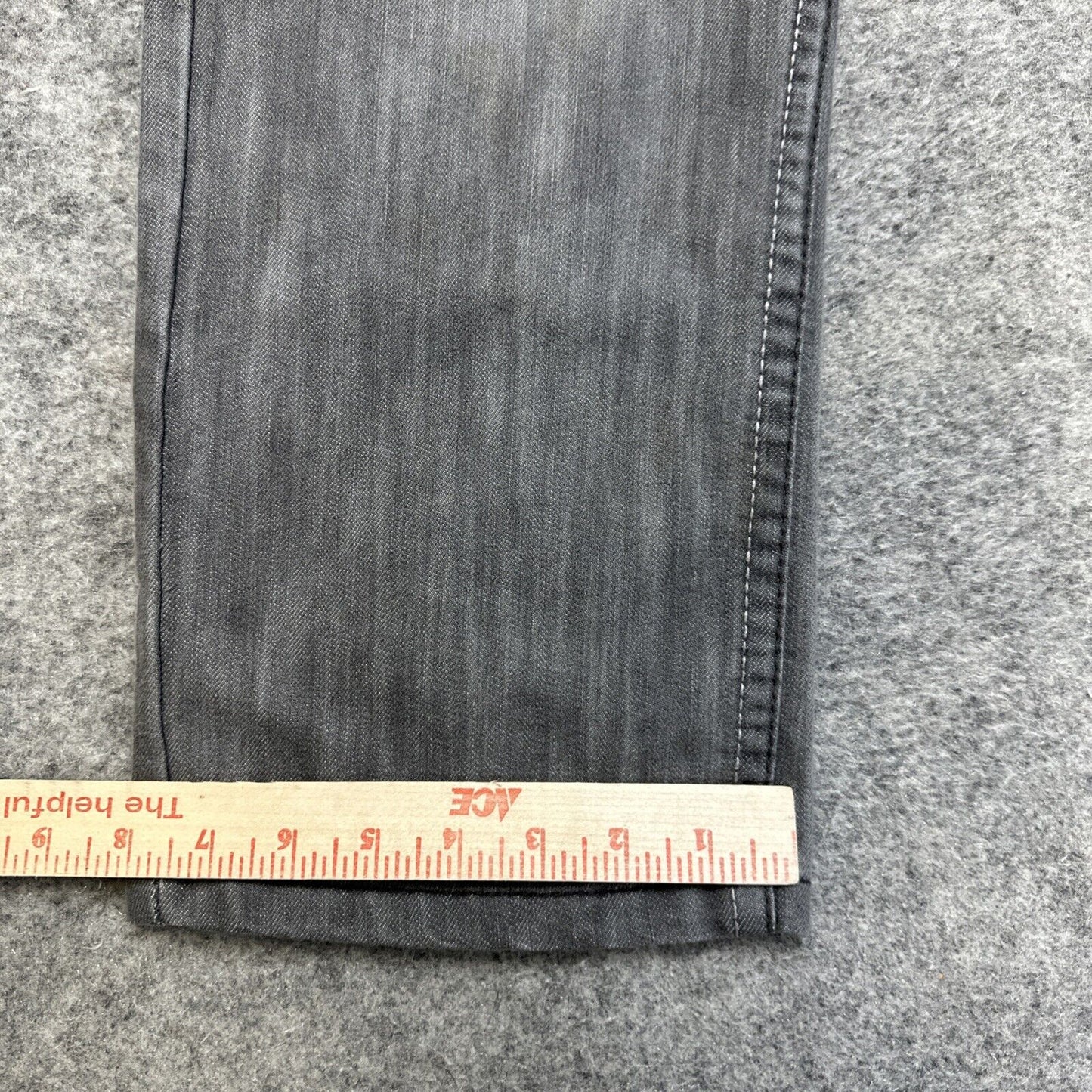 Southpole Straight Jeans Men's Size 34x30 Gray Denim Skater Y2K Grunge *Stained*