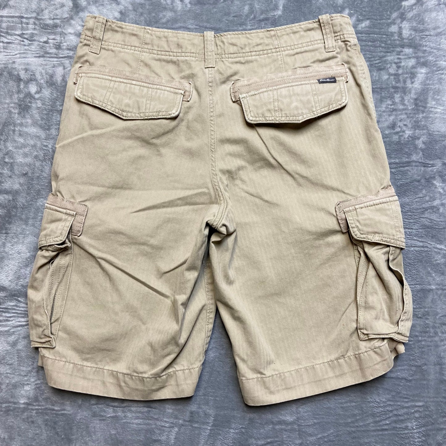 Eddie Bauer Cotton Cargo Shorts Men's Size 32 Beige