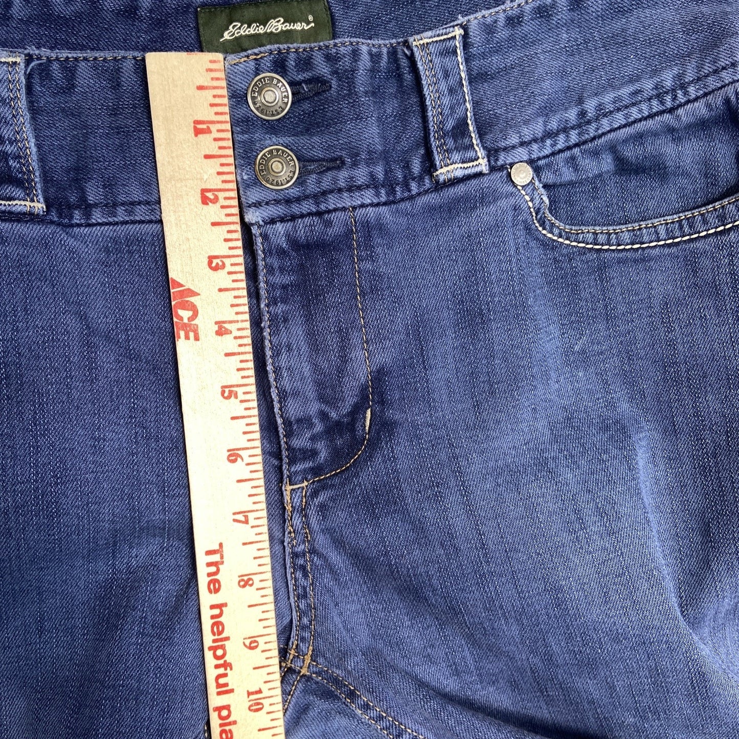 Eddie Bauer Flared Jeans Women's Size 10 Light Faded Purple Denim