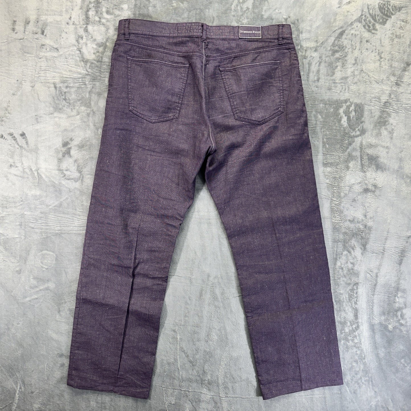 New Stefano Ricci Straight Jeans Men's Size 40 Lavender Purple Denim