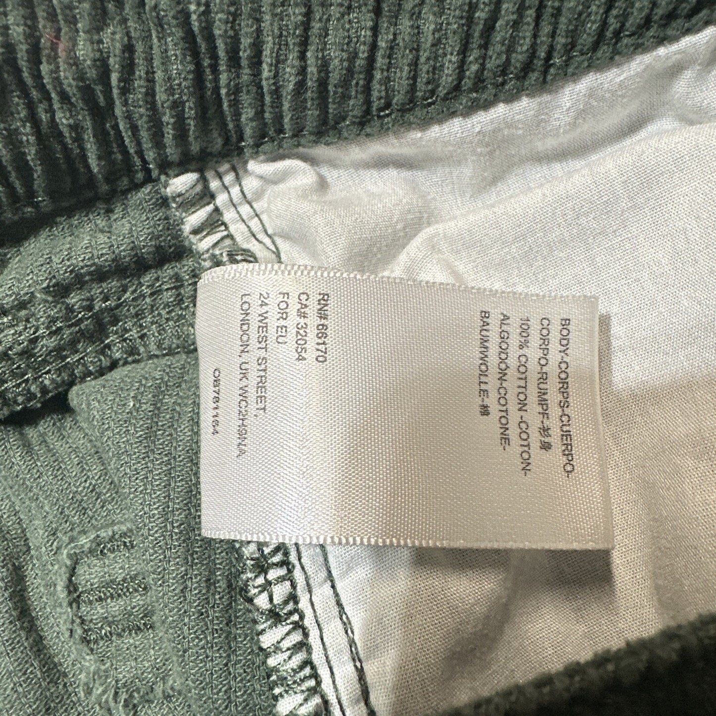 BDG Urban Outfitters Women's Corduroy High Rise Mom Jeans Size 25 Green Denim