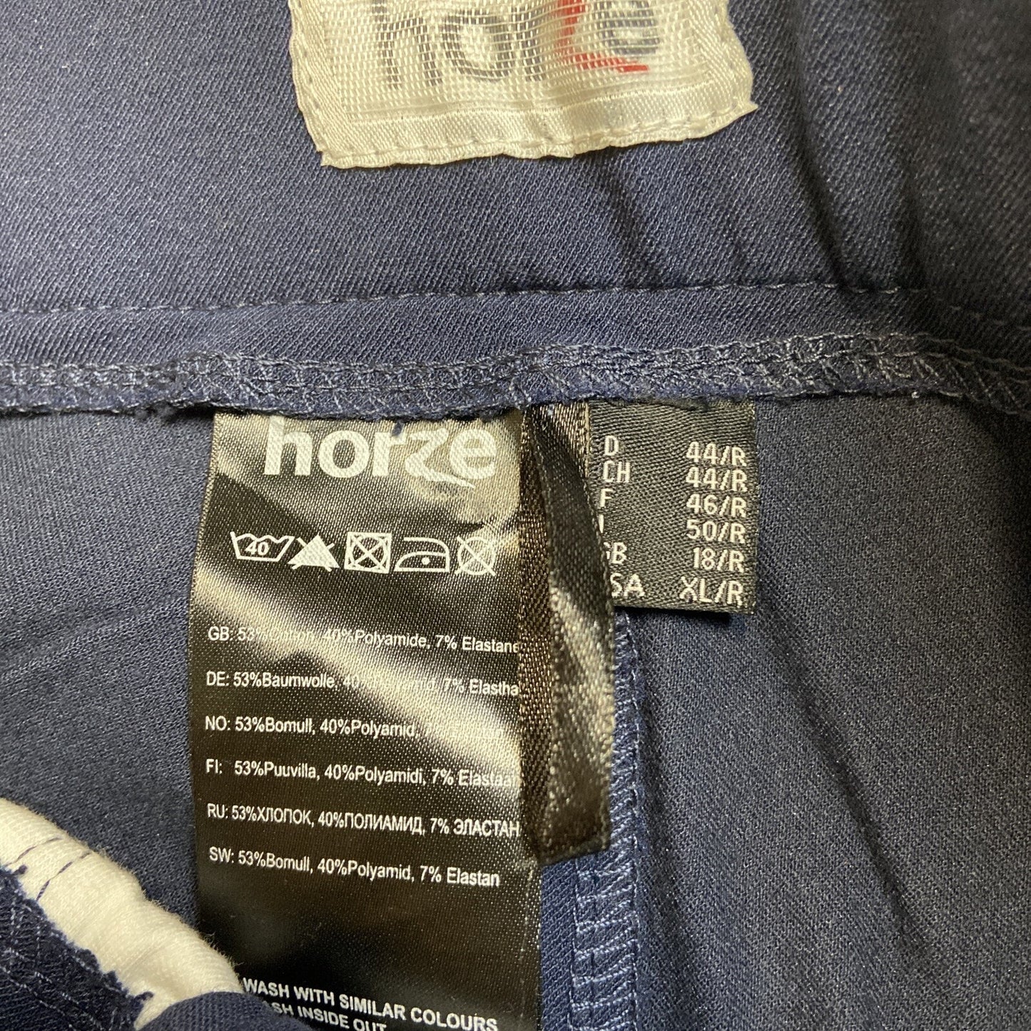 New HORZE Grand Prix Extended CKP Lds Riding Breeches Women's Sz XL/R - 32 Blue