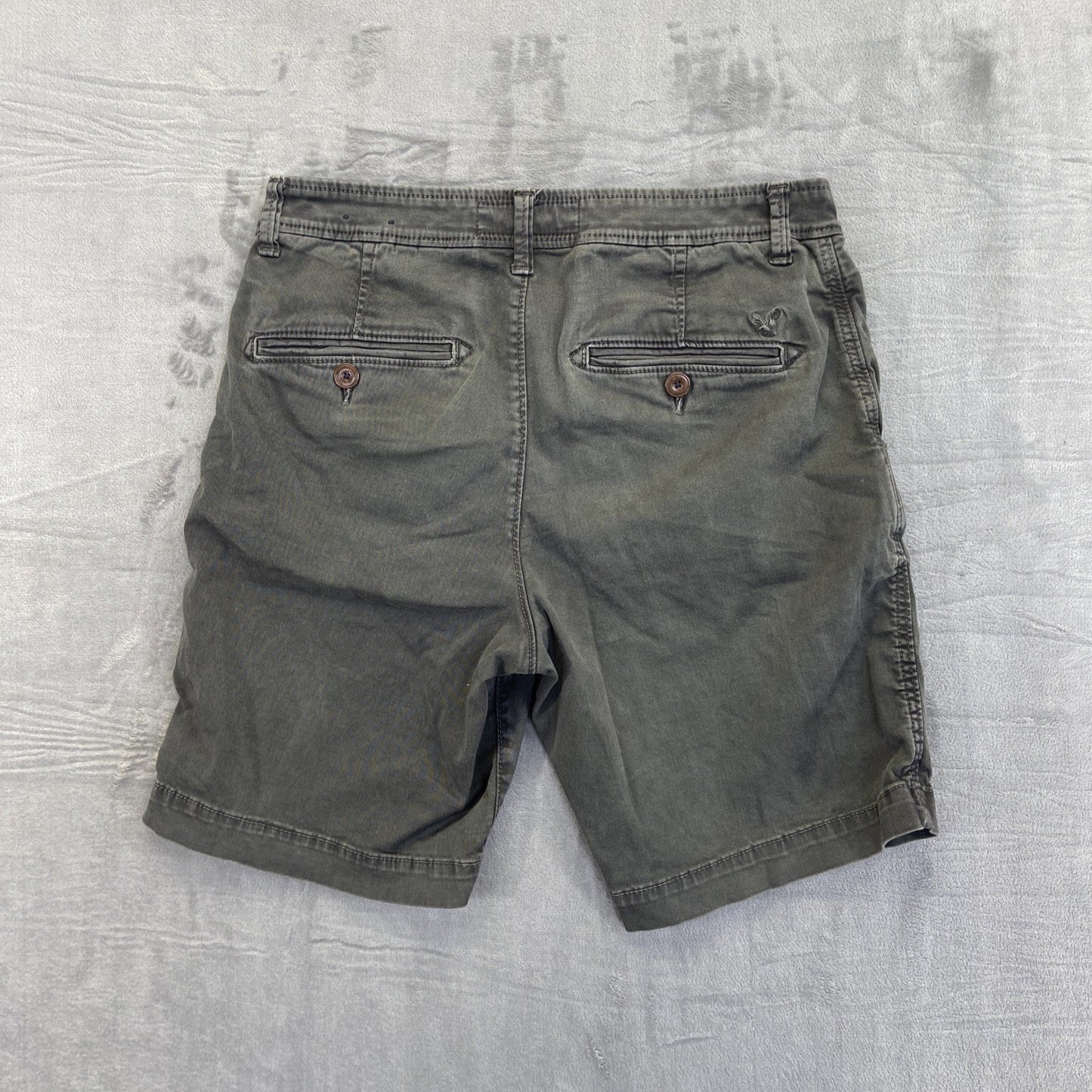 American Eagle Active Flex Chino Shorts Men's Size 31 Dark Gray Shorts