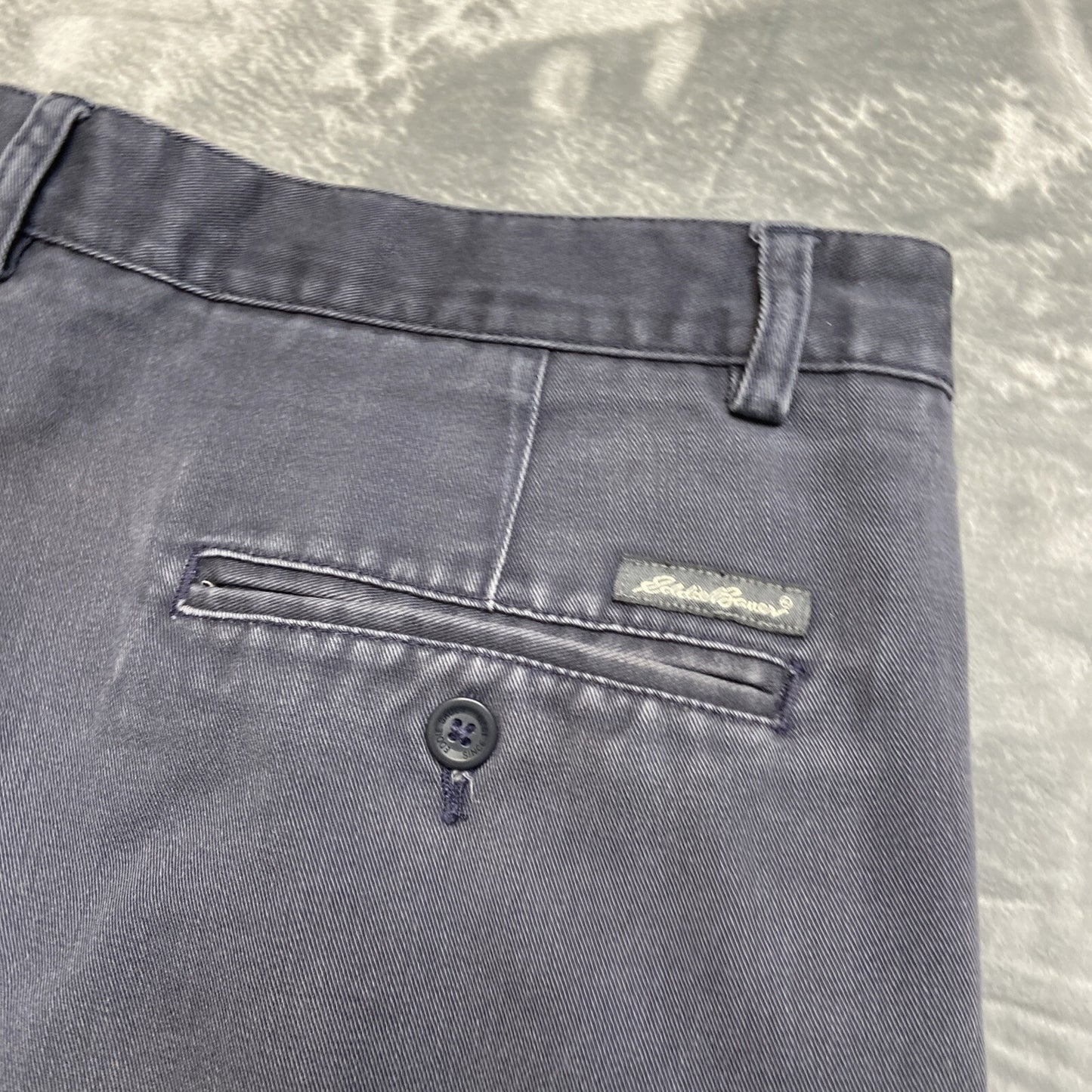 Eddie Bauer Vintage Pleated Jeans Men's Size 36x32 Faded Black Denim
