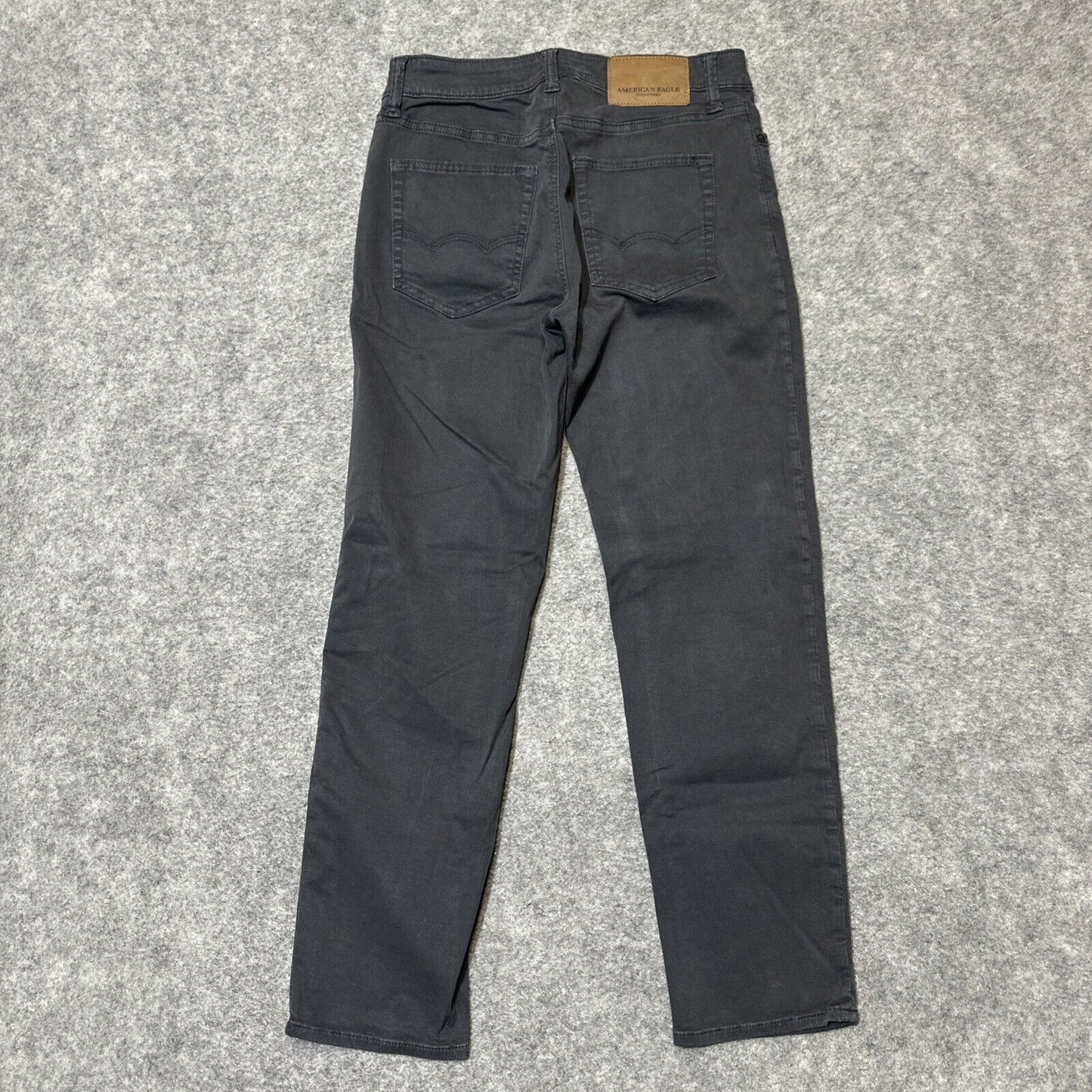 American Eagle Extreme Flex Men's Slim Straight Jeans Size 26x28 Dark Gray Denim