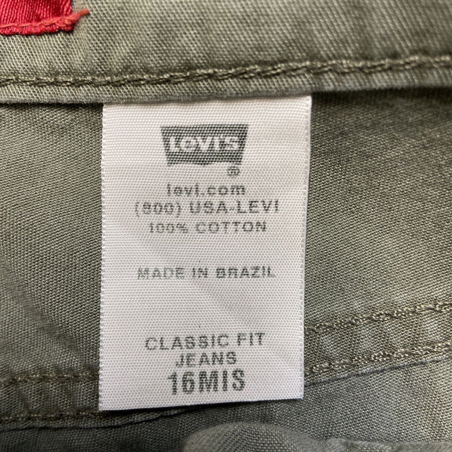 Levi's Classic Fit Shorts Women's Size 16 Mis Green Shorts Summer