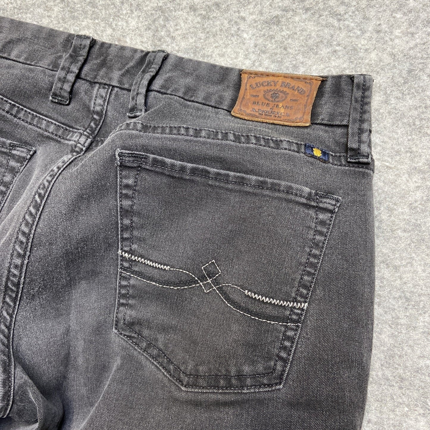 Lucky Brand The Sweet Jean Boot Women's Size 4/27 Reg Dark Gray Denim